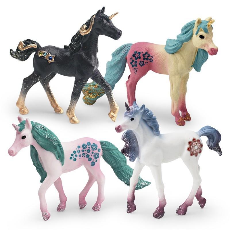 Fantasy Unicorn Magical Figurine Collection With Realistic Details In Vibrant Colors