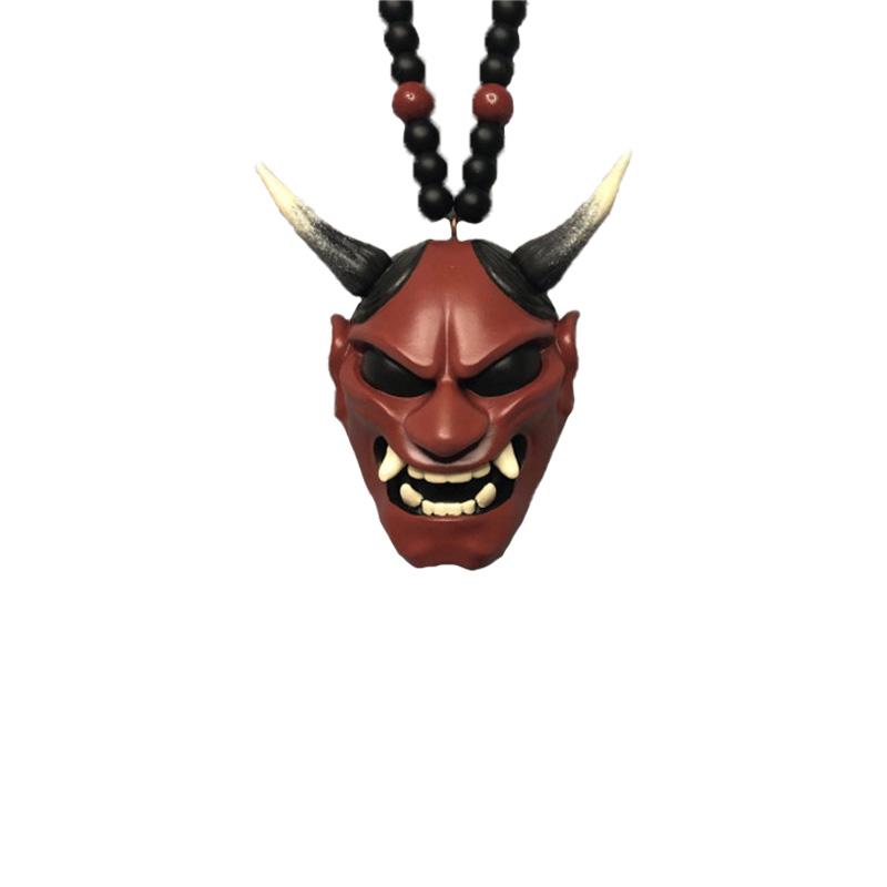 1 шт. Автомобильный орнамент, подвесной кулон, шлем самурая хання, японские автомобильные аксессуары Oni, зеркало заднего вида