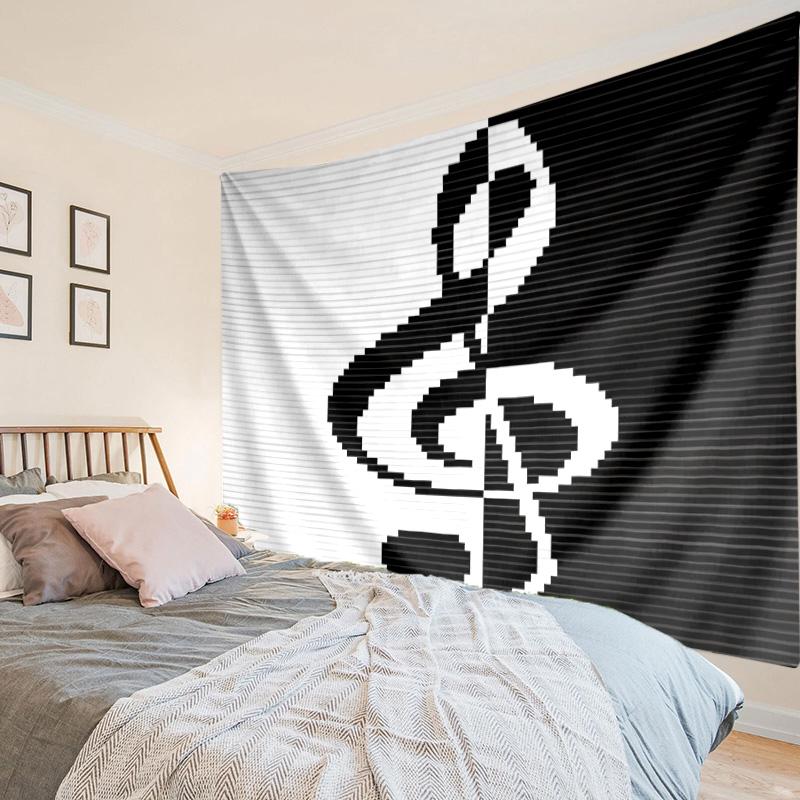 Music Fusion Art Tapestry Room Decoration Wall Hanging for Living Room Bedroom, dormitory, Birthday and Christmas gifts