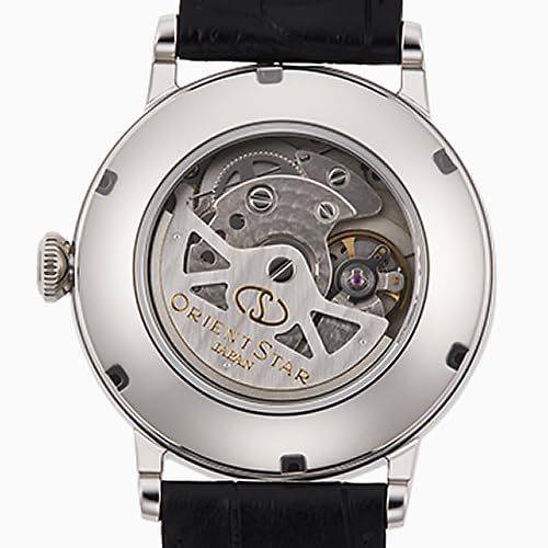 Мужские элегантные классические автоматические часы Orient Star RK-AU0002S, Сделано в Японии, с 2-летней гарантией производителя, Белые и серебристые