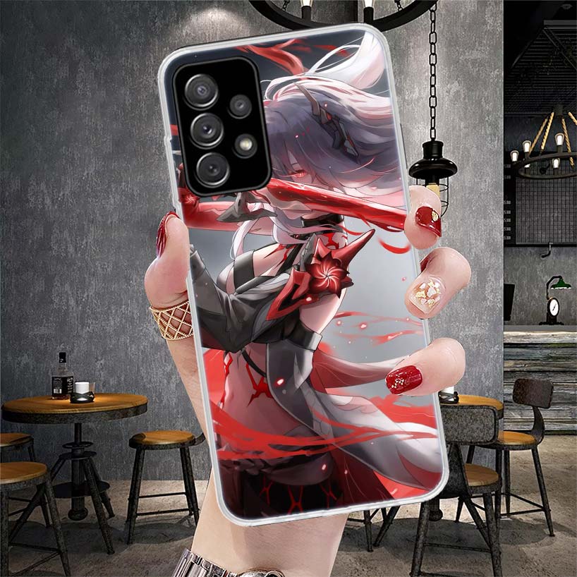 Чехол для телефона Honkai Star Rail Acheron для Samsung Galaxy A71 A51 A41 A31 A21S A11 A70 A50 A40 A30 A20E A10S A20S A6 A7 A8 A9 + Sof