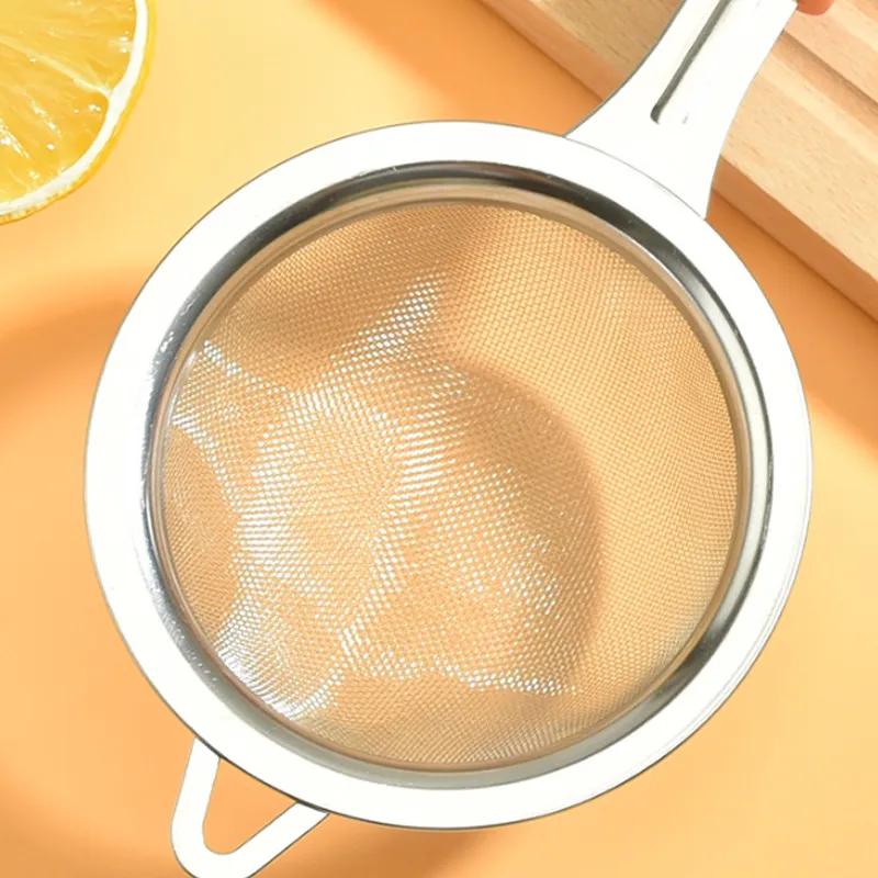 Дуршлаг из нержавеющей стали, ложка-фильтр, ложка для соевого молока, сито для детского прикорма, фильтр для сока, кухонный фильтр, сито для муки YLE259