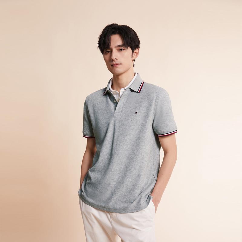 Tommy Hilfiger Polo Shirt Men's Mist Sky Gray 78J9195P7A