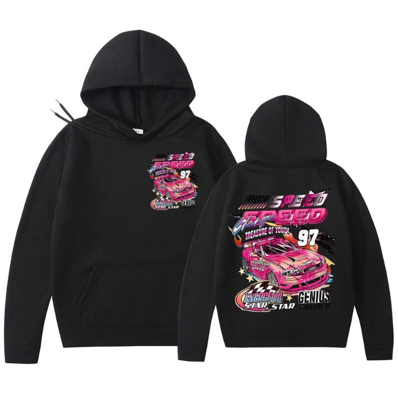 Men Women Autumn Winter Cool Hoodie Car Print Hoody Men Vintage Casual Sweatshirt Long Sleeve Pullovers