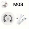 Portable Magnetic White Applicator Set for Glue-Free False Eyelashes