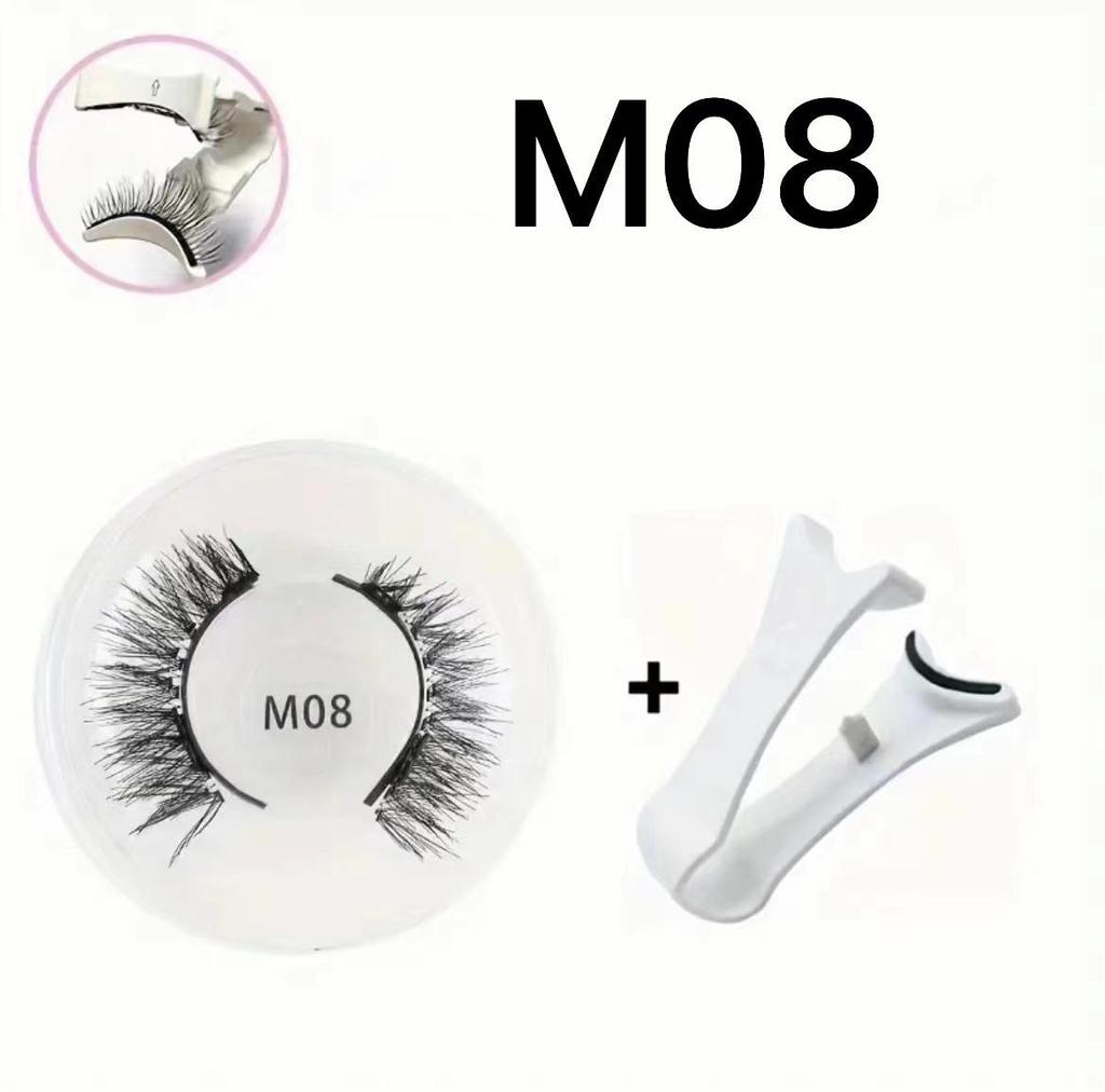 Portable Magnetic White Applicator Set for Glue-Free False Eyelashes
