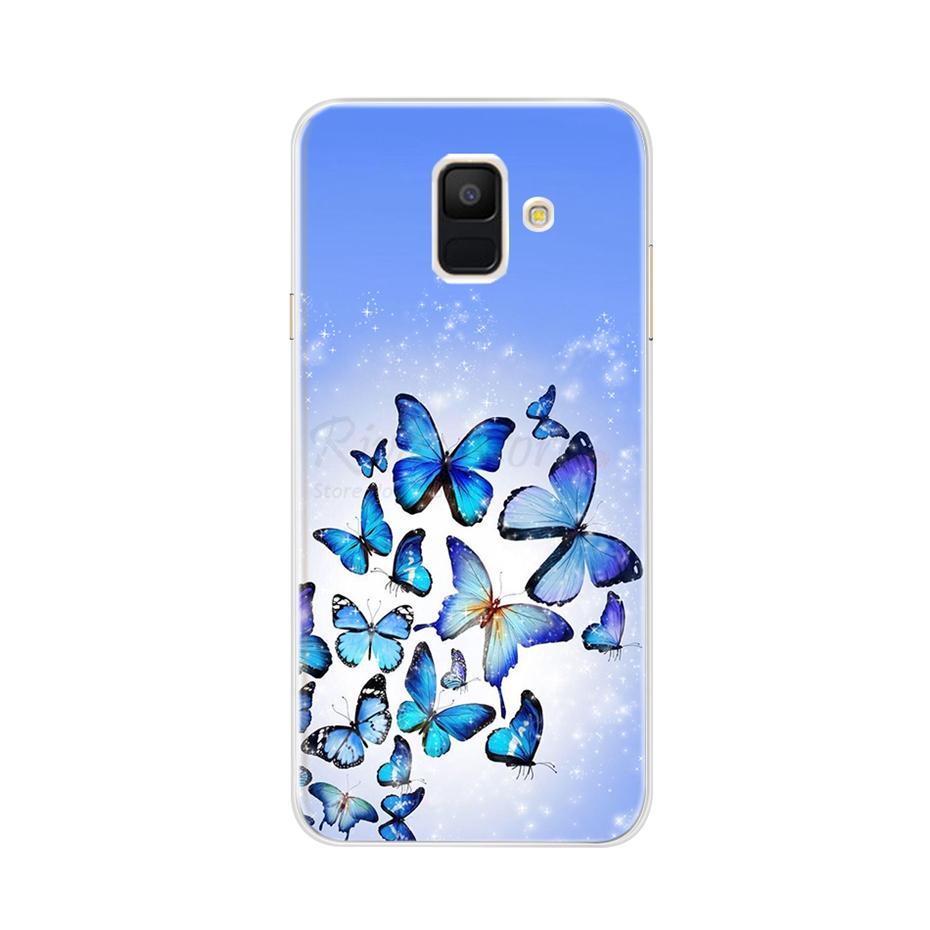 Чехол для Samsung Galaxy A6 2018 Прозрачный Мультяшный Мягкий ТПУ Силиконовый Чехлы для Телефона Задняя Крышка для Samsung Galaxy A6 A 6 Plus 2018