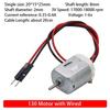1Set 4WD 130 Small Motor Kit DC 72MM Propeller Durable Four Wheel Drive Motor