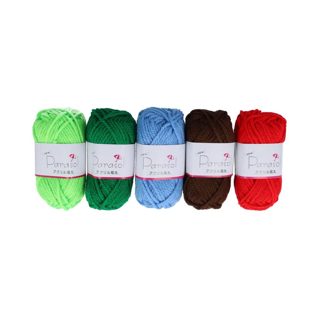 Yokota Yarn Parasol Acrylic Extra Thick Single Color 15 Color Set 15 Balls 6901-15