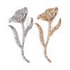 Zinc Zinc Alloy Tulip Brooch Suit Charm Deco Clothing Pin Accessories Flower Bud Brooch  Ladies