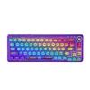 OUSEITECH F68 Transparent Gaming Transparent Mechanical Gaming Mechanical Tenkeyless Transparent RGB 68 Compatible with Purple EVA Colorway Keyboard,