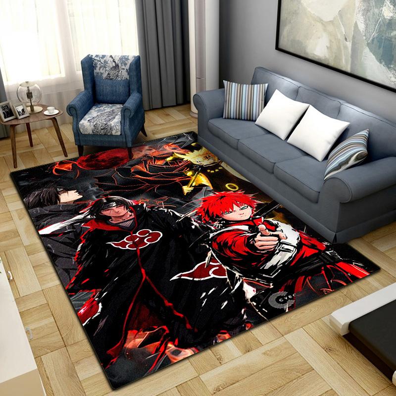 Anime-Naruto Area Carpet for Living Room Bedroom Home Decor Cool Movie Mat Floor Mat -LXR79