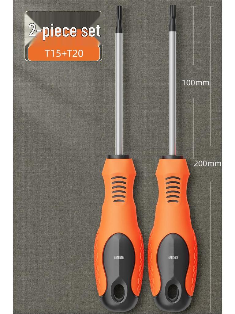 Green Forest Magnetic Hex & Mi Word Screwdriver Set: T8, T15, T20, T25, T30