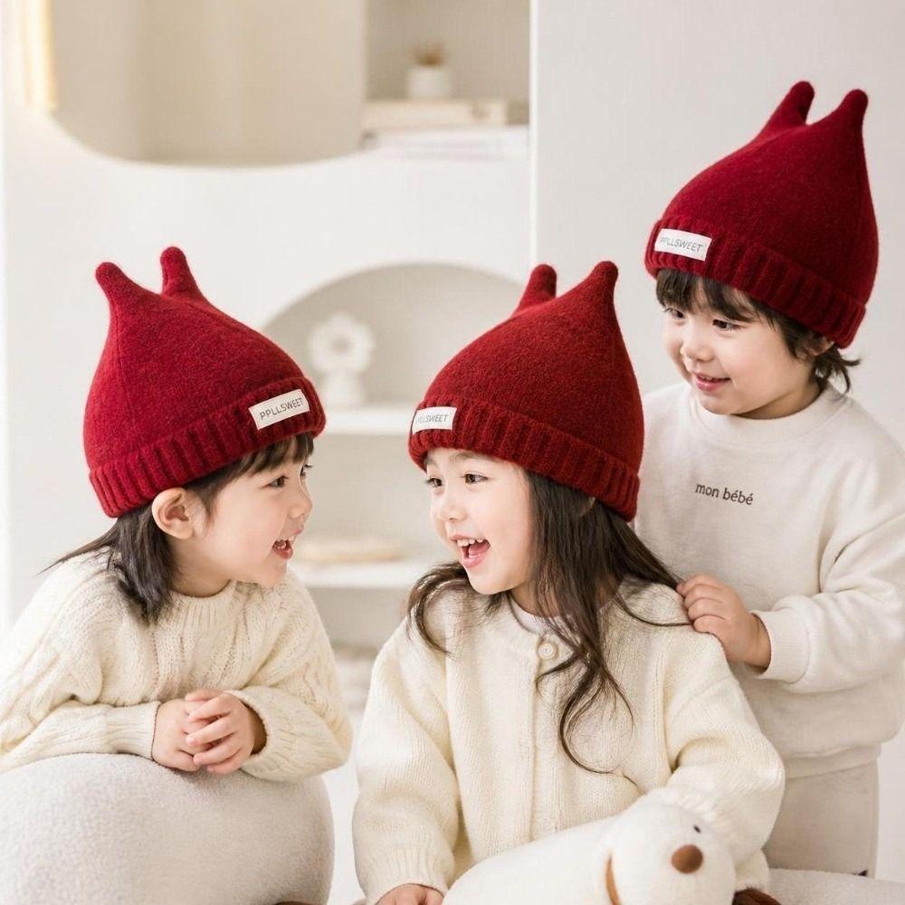 Warm Toddler Knitted Beanie Windproof Baby Knit Cap New Pull-On Hat Fall Winter Wear