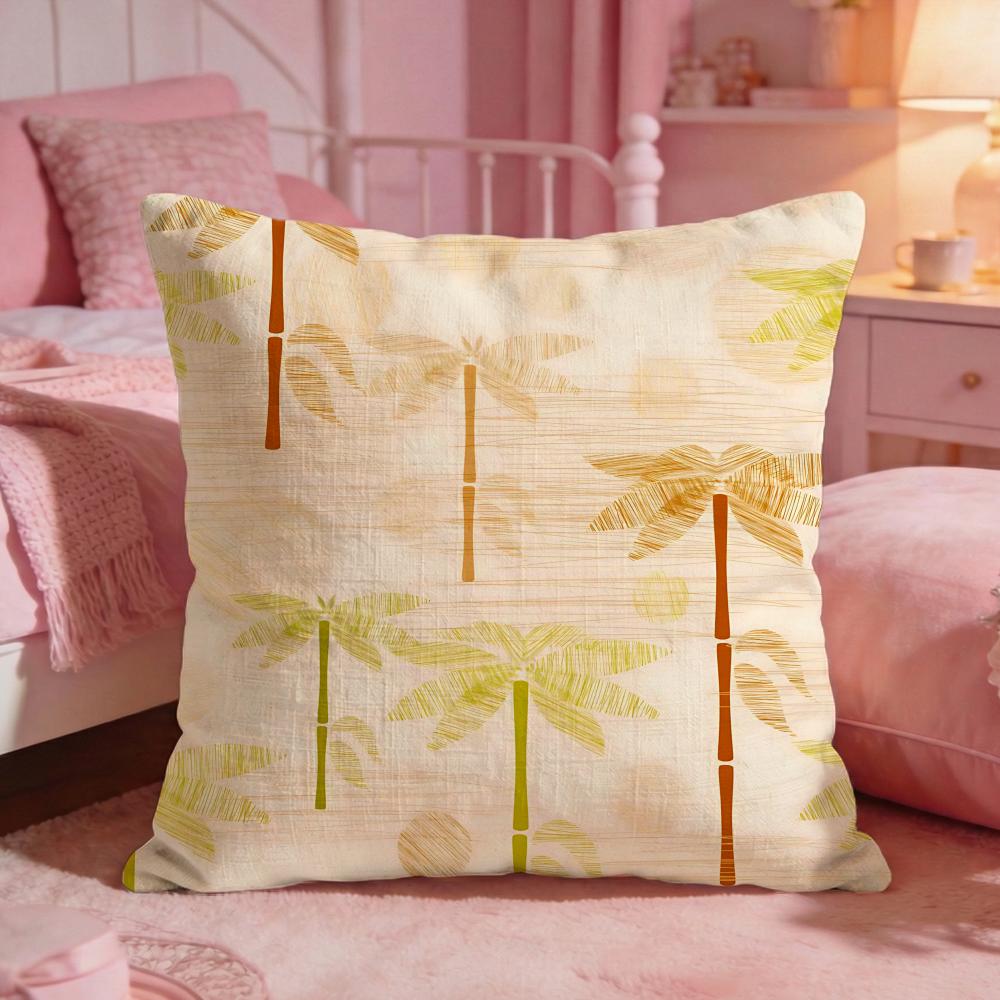 PlantPalm treeS Cushion Cover Premium Comfort Reversible Pillow Cove Two in One Design for Any Room  Car Interior
