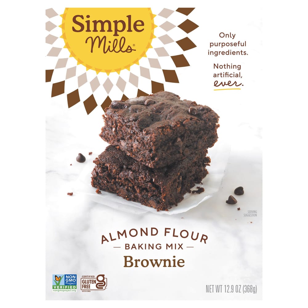 Simple Mills Almond Flour Brownie Baking Mix, 368g (12.9oz)