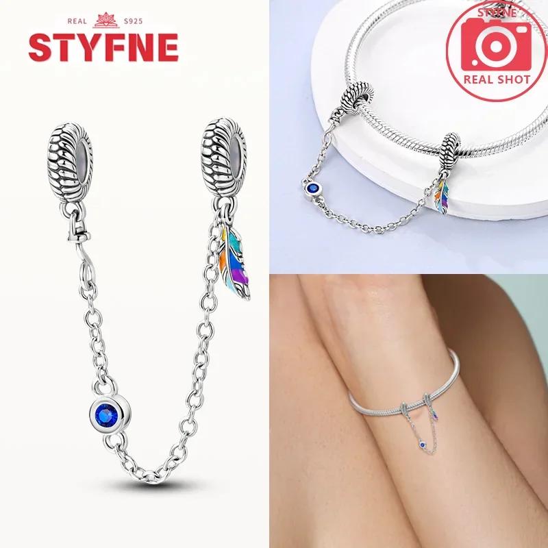 Женский оригинальный браслет, ювелирные украшения, подарок своими руками, шармы, бусины, медь, серия «Религия», ангел-хранитель, крест, предохранительная цепочка, шармы-бусины