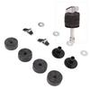 12Pcs Cymbal Replacement Accessories Felts Sleeves 4cm for     Cup Wing Nuts Washer(Black )
