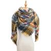 Women's Shawl New Scarf Autumn and Winter Large Plaid Triangle Scarf