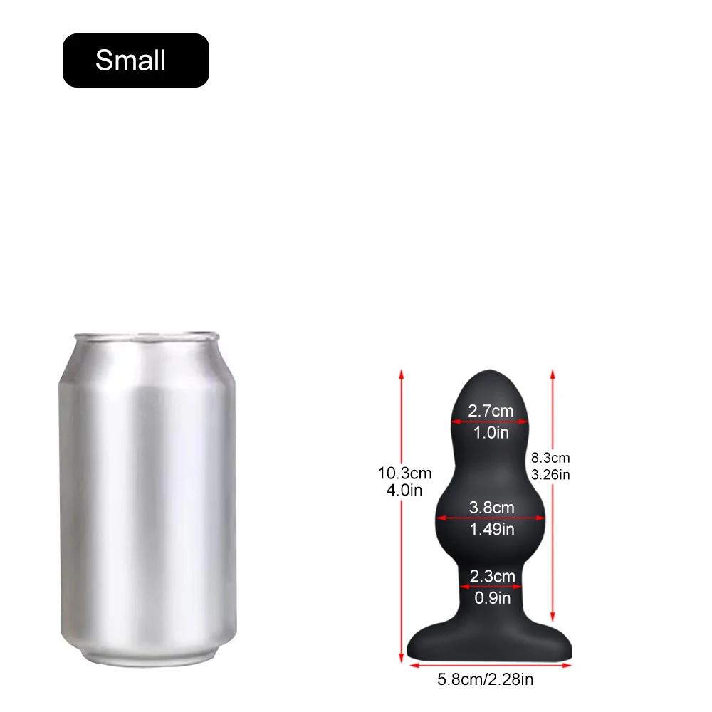 S-XL Огромная анальная пробка Игрушки для взрослых для женщин Анальные дилдо Жидкий силикон Мягкая анальная пробка Массаж точки G/простаты Анальная дилатация БДСМ