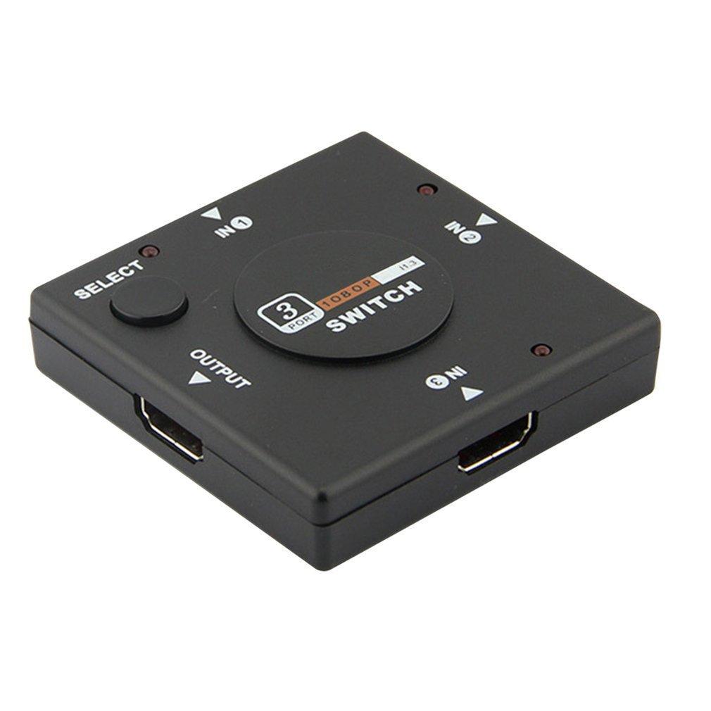 Мини HDMI-совместимый переключатель 3 в 1 для телевизора, коробка-переключатель, 3-сторонний селектор, 1080P, 3 входа 1 выход, HDMI-совместимый сплиттер, Прямая поставка, Горячий товар