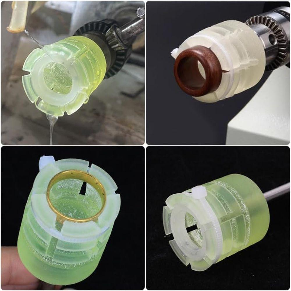 Tapered Ring Polishing Fixture Tool Conical Ring Mandrel Holder PU Mandrel Holder Inner Outer Ring
