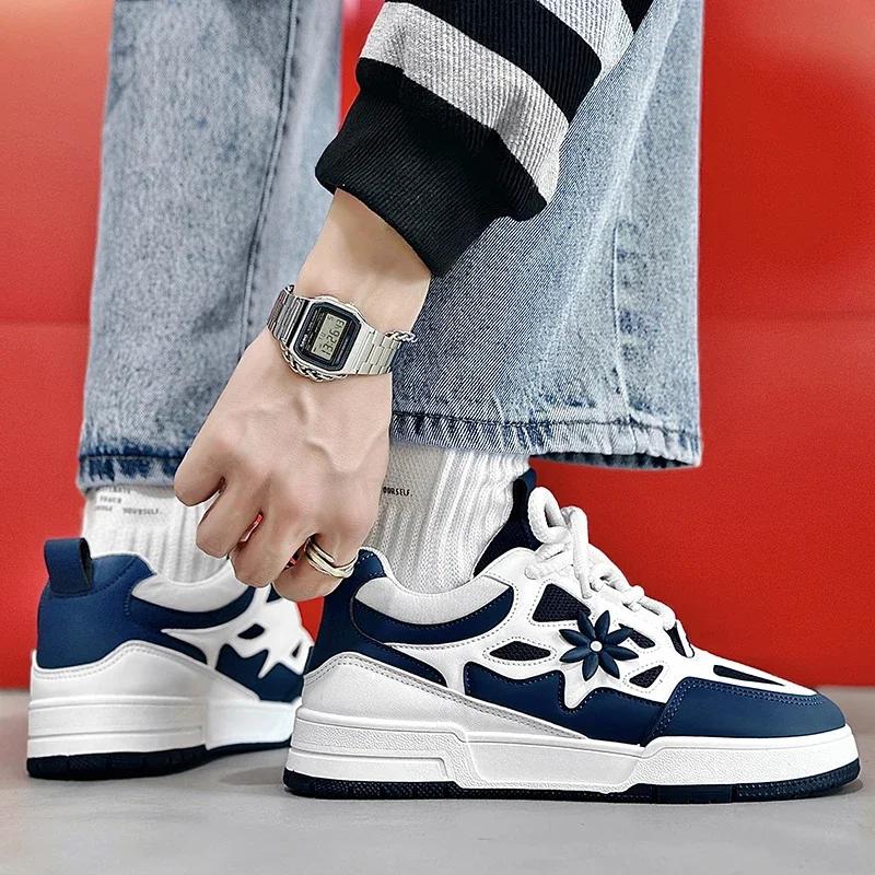 Модная повседневная спортивная обувь на толстой подошве, новый узор, вентиляция, мужская обувь, модные кроссовки, уличные кроссовки, Zapatillas Hombre