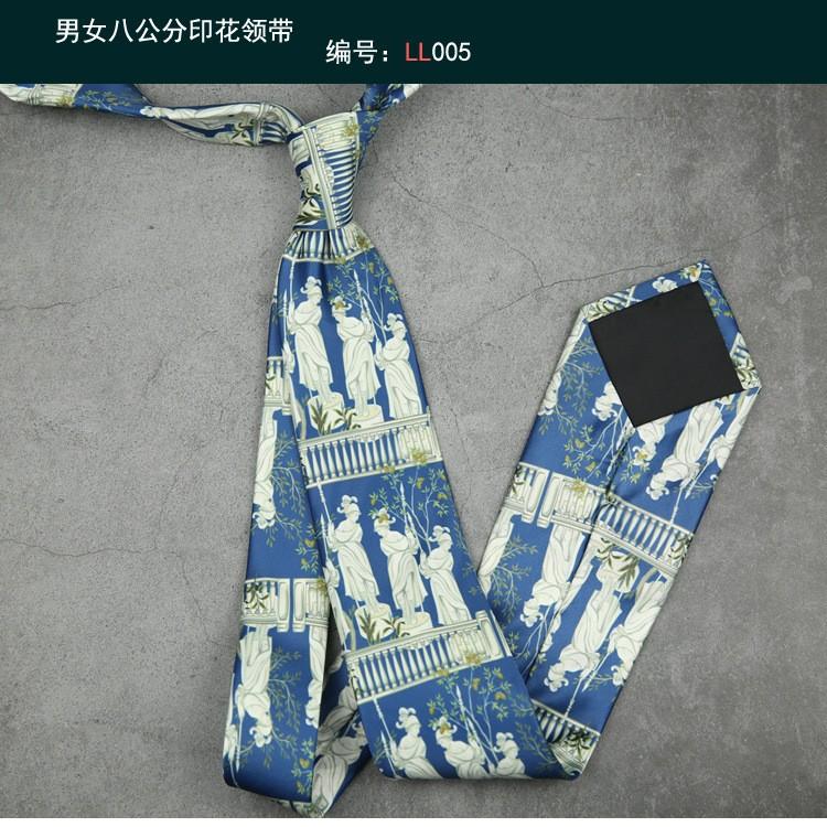 Галстук 8 см с персонализированным принтом, завязанный вручную