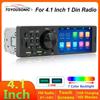 1 Din Car Radio 4.1 дюймов 2 USB сенсорный экран Автомагнитола Универсальный мультимедийный MP5-плеер Bluetooth Камера заднего вида FM Автомобильная стереосистема