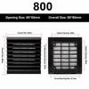 ABS Vent Filter Black Fan Grille Replaceable Filter Vent Grille  Control Box