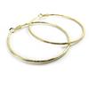 [L9570] - Gold Double 'Choréographie' Hoop Earrings Ø 60 Mm