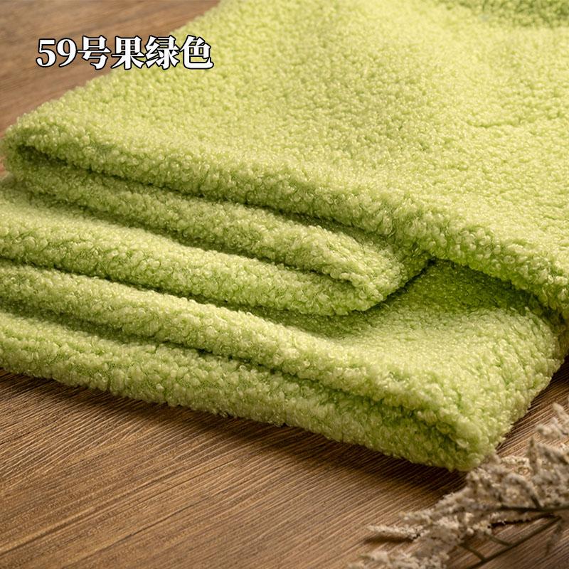Ткань плюшевая «Тедди» Эластичность Мягкая На метр для игрушек Лежанка для питомца Подушка Ручная работа DIY Шитье Искусственный мех ягненка Ткань Бежевый Белый