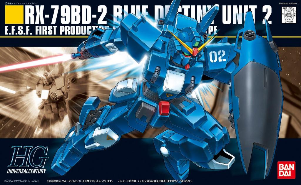 HGUC Blue Destiny Unit 2 Костюм Gundam Gaiden THE BLUE 1/144 RX-79BD-2 (Мобильная СУДЬБА)
