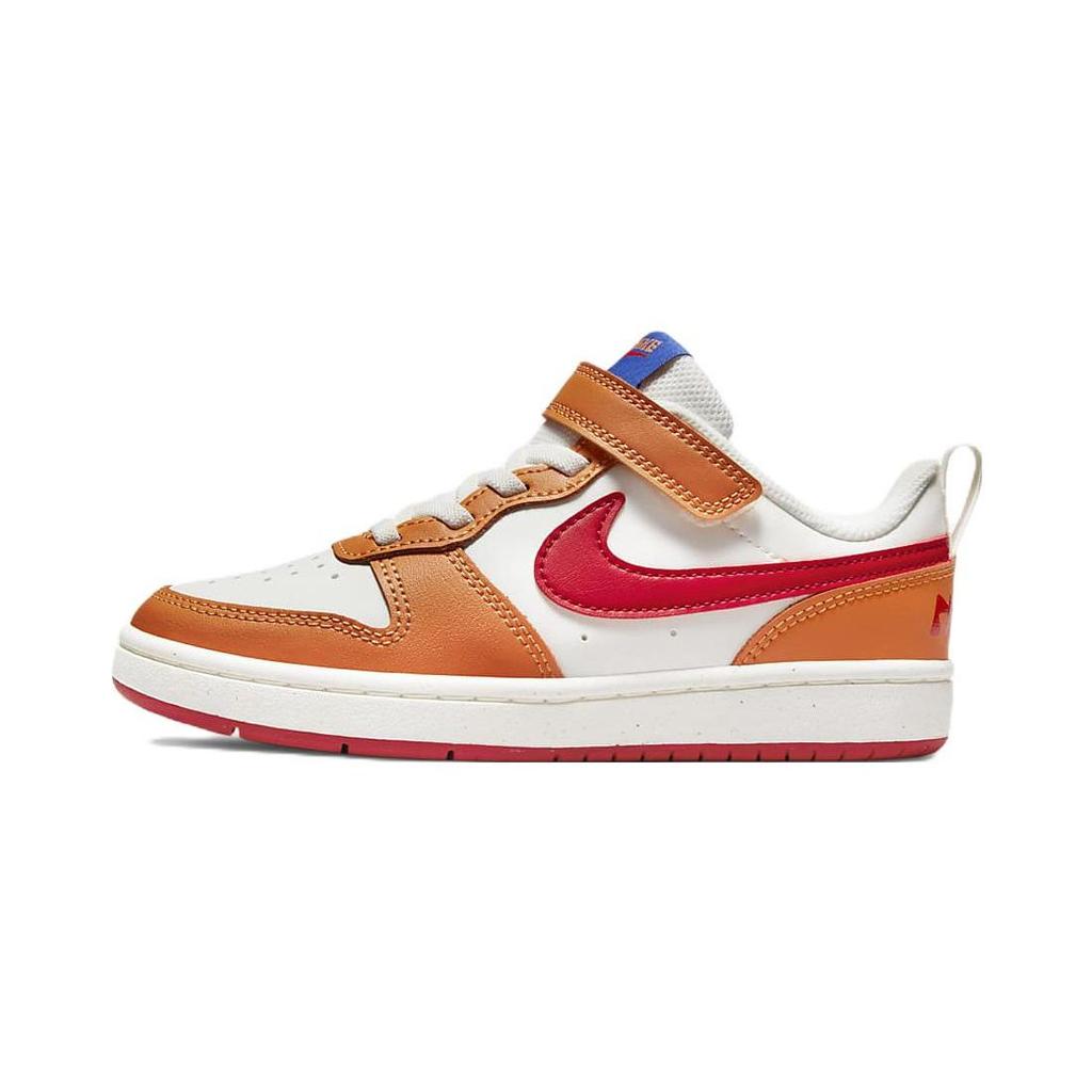 Nike Court Borough Low 2 PS Sail Hot Curry Kids Sneakers Cream Game-Royal University-Red BQ5451-119
