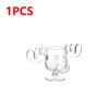 1-3pcs Christmas Elk Glass Cup 240ML Juice Milk Moose Mug Christmas Reindeer Head Beer Water Cup Holiday Party Drinkware Gifts