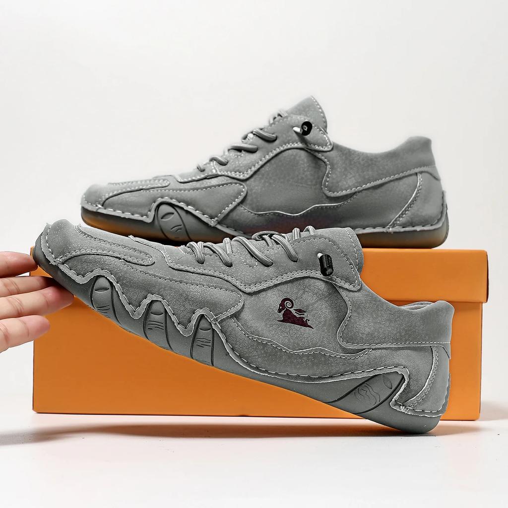 Кожаная повседневная обувь кроссовки для мужчин удобные летние для ходьбы дизайнерские лоферы мокасины 2025 новинка роскошная спортивная обувь мужская