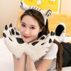 1/2/4Pcs Tigeres Costume Set Tigeres Ears Headband Tail Paw Gloves Kids Halloween Christmas Party Animal Cosplay Costume