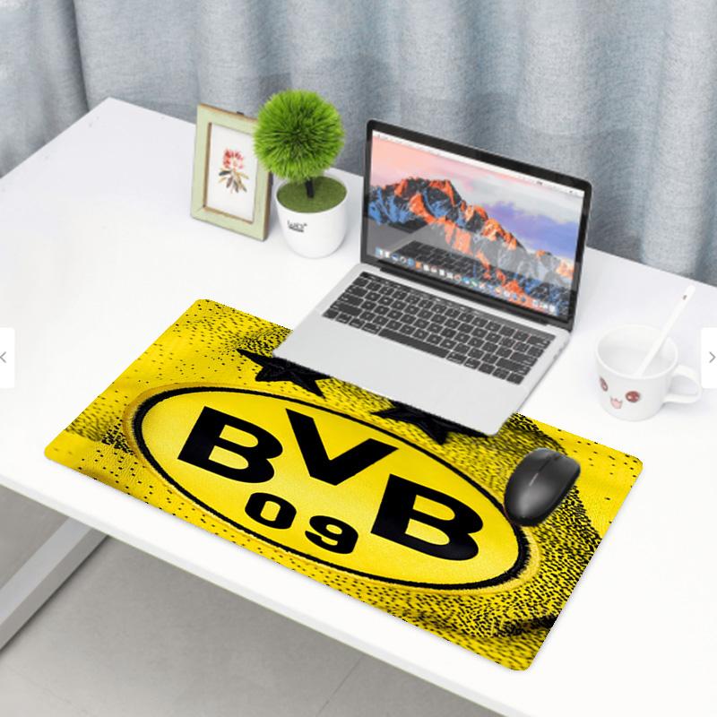 Borussia Dortmund Print Mouse Pad, Anti‑Slip Desktop keyboard Mat, for PC Laptop Gaming Working Daily Use, Cool Festival Surprise Gift