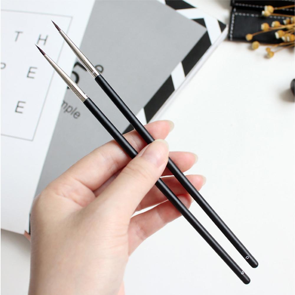 Hot Eye Tools Fine Eyeliner Pen Mink Hair Black Eyeliner Brush Eyebrow Cream Brush