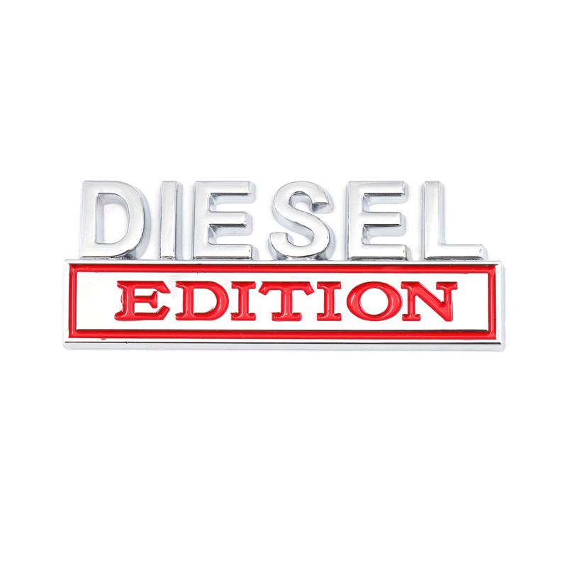 Diesel Logo Edition Emblem Badge Front Hood Grille Car Sticker for Jeep Compass Renegade Ford RS200 F150 F250 F350 Silverado RAM AF3