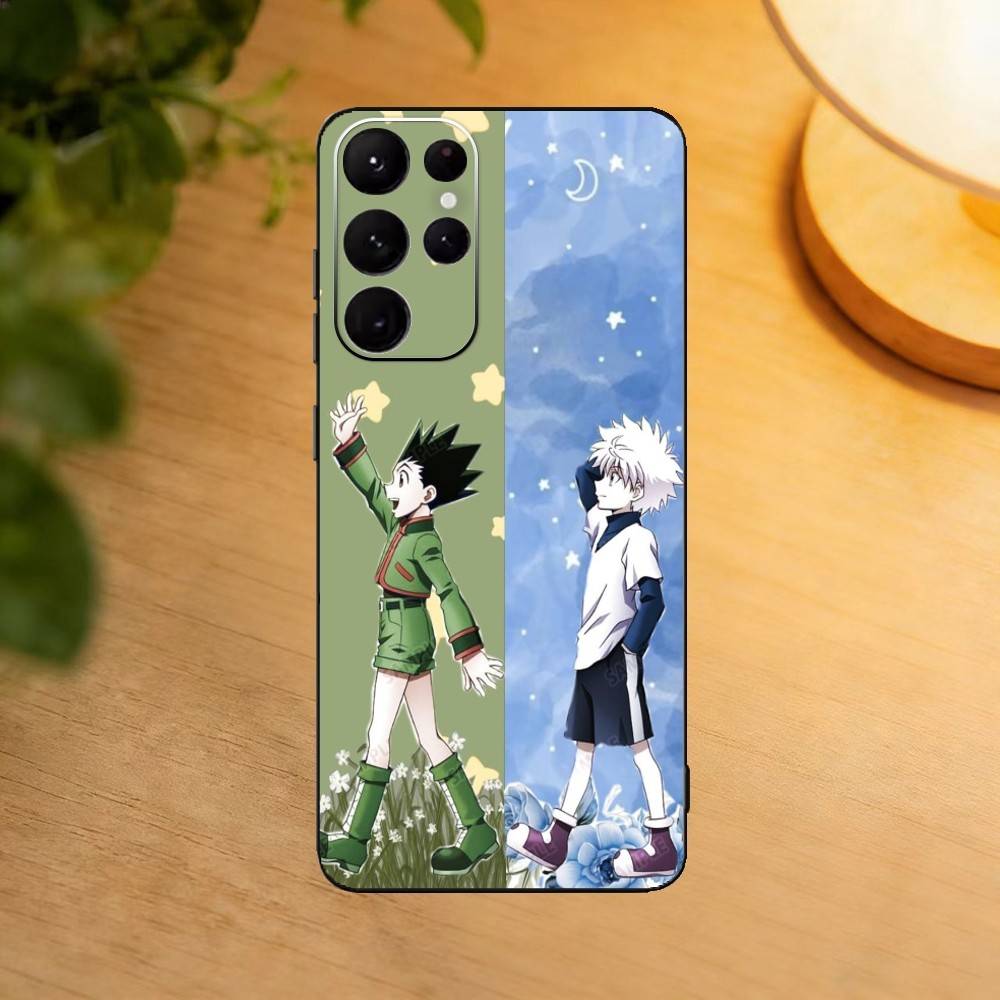 Gon & Killua Hunter X Hunter phone Case For Samsung S25,24,21,22,23,30,Ultra,20,Plus,Fe,Lite,Note Soft Black Cover