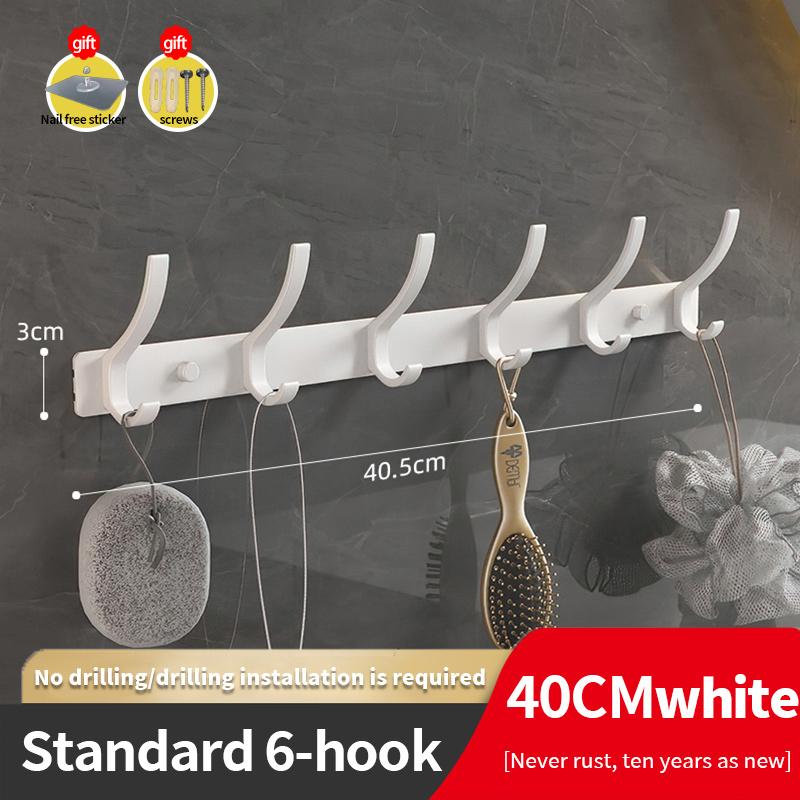 YUNJIEYA Черный/Белый/Цвет оружейной стали Дверные крючки Вешалка для одежды Хранение Спальня Крючок для одежды Настенный Кухонные аксессуары для ванной