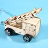 1 комплект DIY модель грузовика с лестницей ручной работы деревянная головоломка спасательная пожарная машина