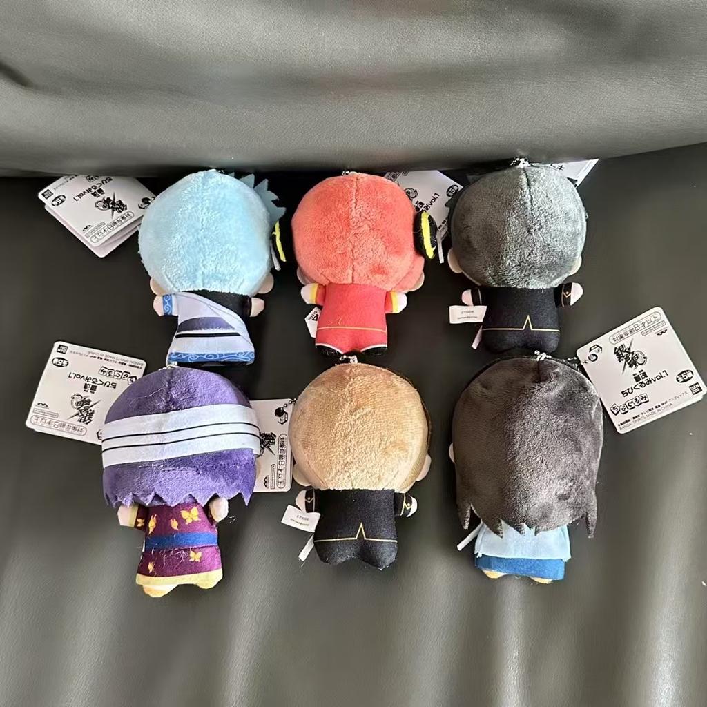 10 см Плюшевая игрушка Саката Гинтоки Плюшевая кукла Гинтама Брелок Украшение для сумки Кукла Набивная коллекция Детские игрушки Подарок на день рождения