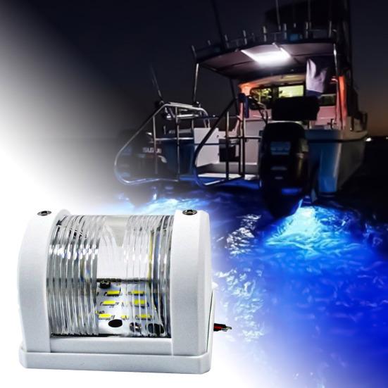 Светодиодный навигационный фонарь, водонепроницаемый светодиодный лодочный фонарь, мини-пластиковый сигнальный фонарь для понтонных лодок, яхт, каяков, воздушных лодок