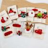 New Year Christmas Hair Pin Santa Claus Christmas Tree Snowman Cartoon Children's Barrettes Headwear Kids Hair Accessories