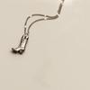 Silver Boot Cowboy Boot Necklace Stainless Steel Collarbone Chain Choker Necklace Pendant  Unisex