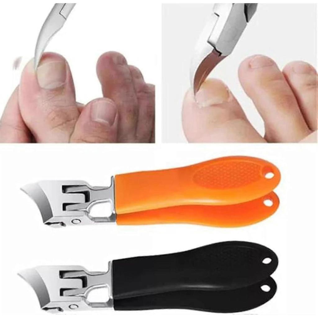 Slanted Nail Clippers with Wide Jaw & Anti-Splash Design – Compatible with Sharp Stainless Steel Nail Clippers