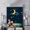 Disney Мультяшная Алмазная Живопись Микки и Минни Лунный Костер Кемпинг Исцеляющая Иллюстрация 5D DIY Арт Набор для Вышивания Крестиком Мозаика Вышивка Домашний Декор Подарок