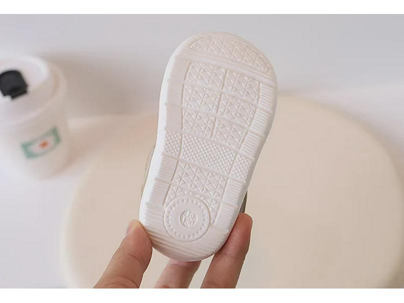 2024 Детские сандалии с мягкой подошвой: Нескользящие, закрытые, дышащие кожаные туфли для детей 1-3 лет (унисекс)